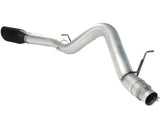 aFe Atlas Exhaust 5in DPF-Back Al Steel 11-13 GM Diesel Trucks V8-6.6L (td) LML (Blk Tip) | 49-04041-B