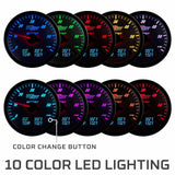 GlowShift Gauges GlowShift Gauges 3in1 White Dial Boost with Digital Exhaust Gas Temperature & Temperature Gauge GS-3G-02