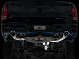 AWE Tuning Yes / Chrome Silver / Single Tips AWE 0FG Dual Rear Exit Catback Exhaust for 4th Gen RAM 1500 5.7L 3015-32002