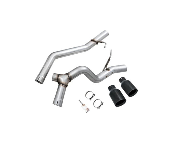 AWE Trail-to-Tread Conversion Kit (Dual Exhaust) for Jeep JT 3.6L - Diamond Black Tips | 3015-33065