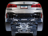 AWE Tuning Track Edition Axleback Exhaust - Chrome Silver Tips AWE Tuning Exhaust Suite - BMW F90 M5 3020-42069