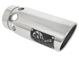 AFE aFe Power Intercooled Tip Stainless Steel - Polished 4in In x 5in Out x 12in L Bolt-On 49T40501-P121