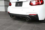 3D Design 3D Design F22 2-Series M-Sport Carbon Rear Diffuser 3108-22211