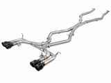 aFe MACH Force-Xp 3.5in. 304 SS C/B Exhaust w/o Muffler 15-18 BMW X5 M V8-4.4L (tt) - Black Tip | 49-36342-B