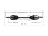 TrakMotive Axle Assembly Front Left Manual - MINI Cooper Base R50 | 31607518237