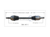 Axle Assembly Front Left Manual - MINI Cooper Base R50
