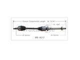 TrakMotive Axle Assembly Front Right Manual - MINI Cooper Base R50 | 31607518238