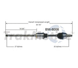 TrakMotive Front Right Axle - BMW  E53 X5 | 31607565314