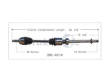 TrakMotive Axle Assembly Front Right Manual - MINI Cooper / S / JCW / R52 / R53 | 31607574850