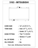 CSF Performance CSF Performance 03-07 Mitsubishi Lancer (Evolution 7/8/9) High-Performance All-Aluminum Radiator CSF-3163