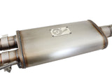aFe Rebel Series Exhaust SS Front Side Exit CB w/ Black Tips 10-14 Ford F150 Ecoboost V8 6.2L | 49-43071-B