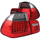 ANZO LED Taillights Red/Clear - BMW / E46 / 2002-2005 | 321096