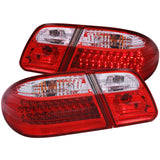 ANZO LED Taillights Red/Clear - Mercedes Benz / W210 / E Class / 1996-2002 | 321114