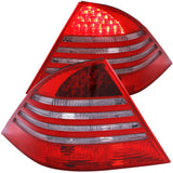 ANZO LED Taillights Red/Smoke - Mercedes Benz / W220 / S Class / 2000-2005 | 321122