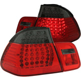ANZO LED Taillights Red/Smoke 2pc - BMW / E46 / 1999-2001 | 321126