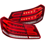 ANZO LED Taillights Red/Clear - Mercedes Benz / W212 / E Class / 2010-2013 | 321331