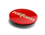 Rotiform Gold on Red Rotiform Hex Center Cap (Sold Each) 32170-RGS