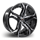Marquee Wheels 20x10.5 et20 / 5x115 / cb73.1 Marquee Wheels M3284 20" 5x115 Black / Smoked Polish Black 328420105511520BBPB
