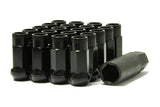 Muteki Black Lug Nut Set - 12x1.50 Conical Seat (Set of 20) 32906B