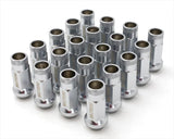 Muteki Satin Silver Lug Nut Set - 12x1.50 Conical Seat (Set of 20) 32906SS