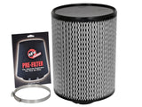aFe MagnumFLOW Pro DRY S Air Filter 4in F x 8-1/2in B x 8-1/2in T x 11in H | 21-90058-WP