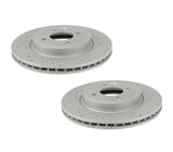 Zimmerman Front Brake Cross Drilled Rotor Kit (276x22) - MINI Cooper Base / R50 / R52 / R53 | 34111502891