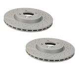 Zimmerman Front Drilled & Slotted Rotor Kit (294x22) - MINI Cooper / JCW / S / R50 / R52 / R53 / R55 / R56 / R57 / R58 / R59 | 34116777826