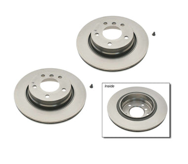 Rear Brake Rotor Kit (294x19) - BMW E46 325Ci 325i 328Ci 328i | 34216864056-BRE-KT