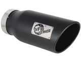 AFE aFe MACH Force-XP 409 SS Right Side Single Wall Exhaust Tip 5in Inlet x 7in Outlet x 15in L 49T50701-B15