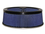 aFe MagnumFLOW Air Filters Round Racing P5R A/F TOP Racer 14D x 5H (Blk/Blue) | 18-31405