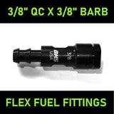 Fuel-It 3/8" Female Quick Connect x 3/8" (6AN) Barbed Fuel-It! CamLock Fittings and Parts FT-FQC-3/8B