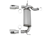 AFE aFe Rebel Series 2.5in 409 SS Axle-Back Exhaust w/Polished Tips 07+ Jeep Wrangler (JK) V6 3.6L/3.8L 49-48061-P