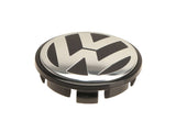 VW/Audi VW Center Cap Black/Silver (56mm) | 3B7601171XRW