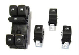FAW Window Switch Kit w/Chrome Trim (4-pcs) | Mk5 | B6 4-door | 3C8959857KT