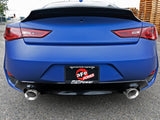 AFE aFe POWER Takeda 2.5in 304 SS CB Exhaust w/ Polished Tips 17-19 Infiniti Q60 V6-3.0L (tt) 49-36134NM-P