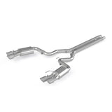 MBRP 18-19 Ford Mustang GT 5.0 3in Dual Split Rear Cat Back w/ Quad 4.0in Dual Wall Tips- T304 | S7205304