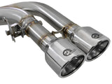 AFE aFe MACH Force-Xp 3.5in. 304 SS C/B Exhaust w/o Muffler 15-18 BMW X5 M V8-4.4L (tt) - Polished Tip 49-36342-P