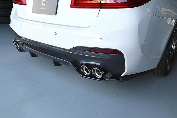 3D Design 5 Series G30 M-Sport Rear Diffuser Type 1 installs with OE M ...