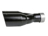 MACH Force-Xp 409 Stainless Steel Clamp-on Exhaust Tip 2.5in Inlet 3.5in Outlet - Black | 49T25374-B12
