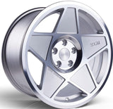 3SDM 17x8 et35 / 4x114.3 / cb73.1 3SDM 0.05 Wheel | 17" 4x114.3 Silver Cut S17804114SH00535