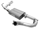 AFE aFe Scorpion 2-1/2in Alum Steel Axle-Back Exhaust w/Polished Tip 07-18 Jeep Wrangler JK V6-3.6/3.8L 49-08047-P