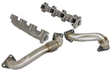 aFe 01-04 GM V8-6.6L LB7 Twisted Steel Manifold w/ Up Pipe | 48-34009-PK
