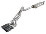 AFE aFe Rebel Series Cat-Back 2.5in Dual Center Exit SS Exhaust w/ Black Tips 07-14 Jeep Wrangler V6 49-48054-B