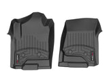 WeatherTech 2014+ Chevrolet Silverado 1500 Vinyl Front FloorLiner - Black (Double/Crew Cab) | 449681V