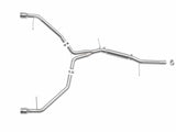 AFE aFe MACHForce XP 3in-2.5in SS Exhaust Axle-Back 17-19 Audi A4 (B9) L4-2.0L (t) - Polished