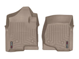WeatherTech 08-14 Chevrolet Silverado 2500/3500 Crew/Extended Cab Front FloorLiner - Tan | 4513061