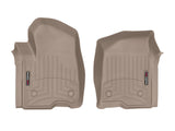 WeatherTech 2019+ Chevrolet Silverado 1500 Crew Cab Front FloorLiner - Tan | 4514361