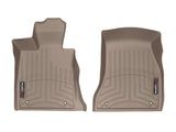 WeatherTech 2016+ BMW 7-Series Front FloorLiner - Tan (Vehicles w/o Rear Exec Lounge Seating) | 459391