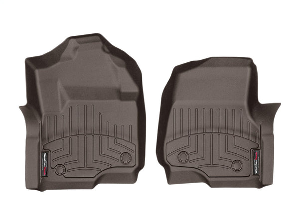 WeatherTech 2017 Ford Super Duty (Super Cab / Crew Cab) Front FloorLiners - Cocoa | 4710121