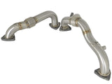aFe Twisted Steel Header Up-Pipe 08-10 Ford Diesel Trucks V8-6.4L (td) | 48-33016